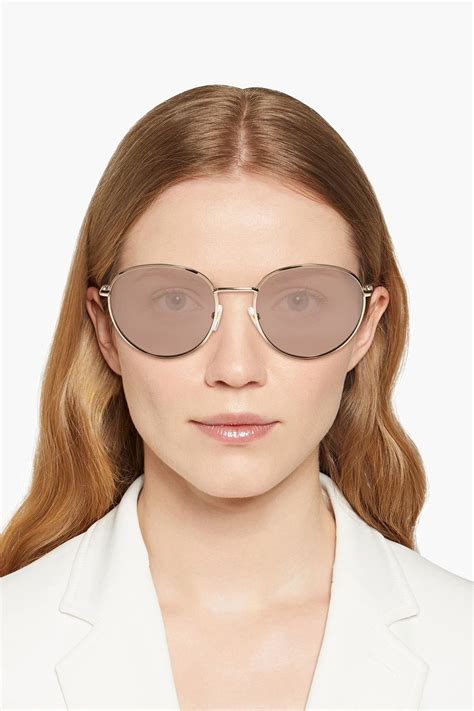 givenchy round frame gold tone optical glasses|givenchy ladies glasses.